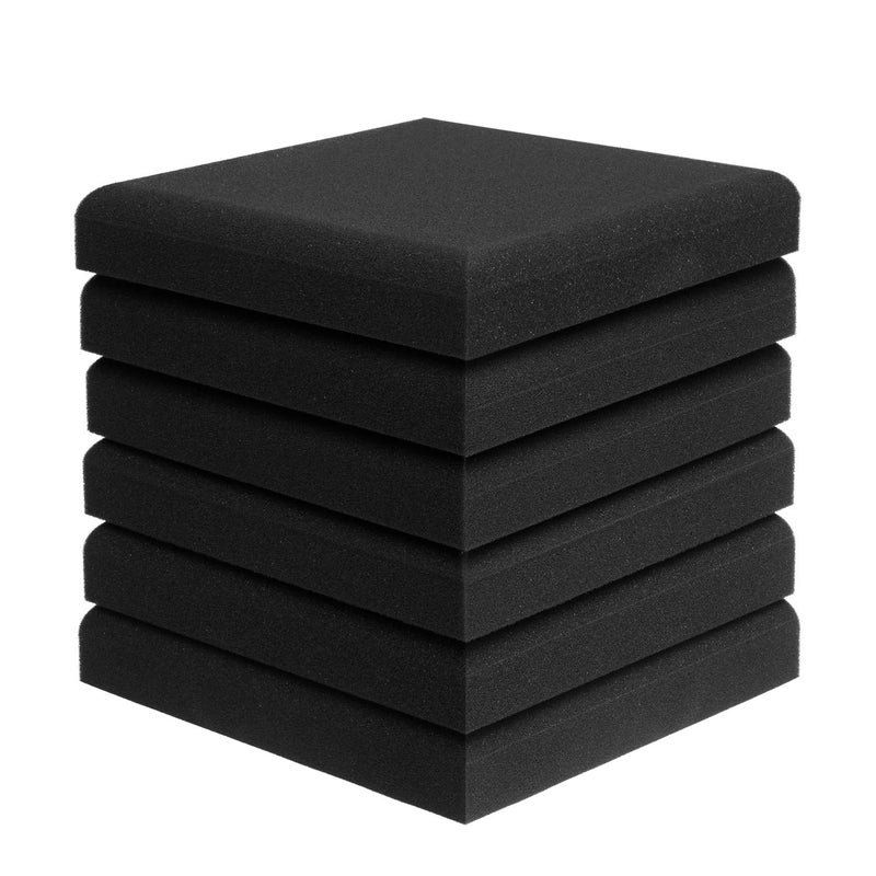 Jber فوم استوديو أكوستيك JBER، 6 عبوات 2" × 12" × 12" لوحات فوم صوتية C-Panel لعزل الصوت معالجة جدران الاستوديو padding امتصاص الصوت بلاط هرمية مقاومة للحريق - Image 5